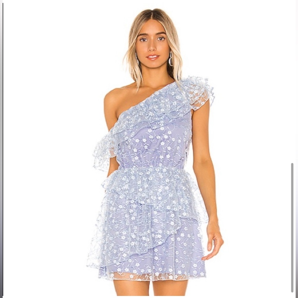 Majorelle Twain Mini dress in Blue Multi